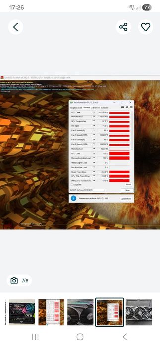 Placa video ASUS ROG STRIX GAMING RTX 3070 - 8GB - Impecabila