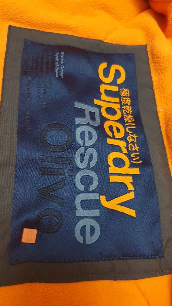 Geaca iarna Superdry Rescue olive originala dama fete haina parka