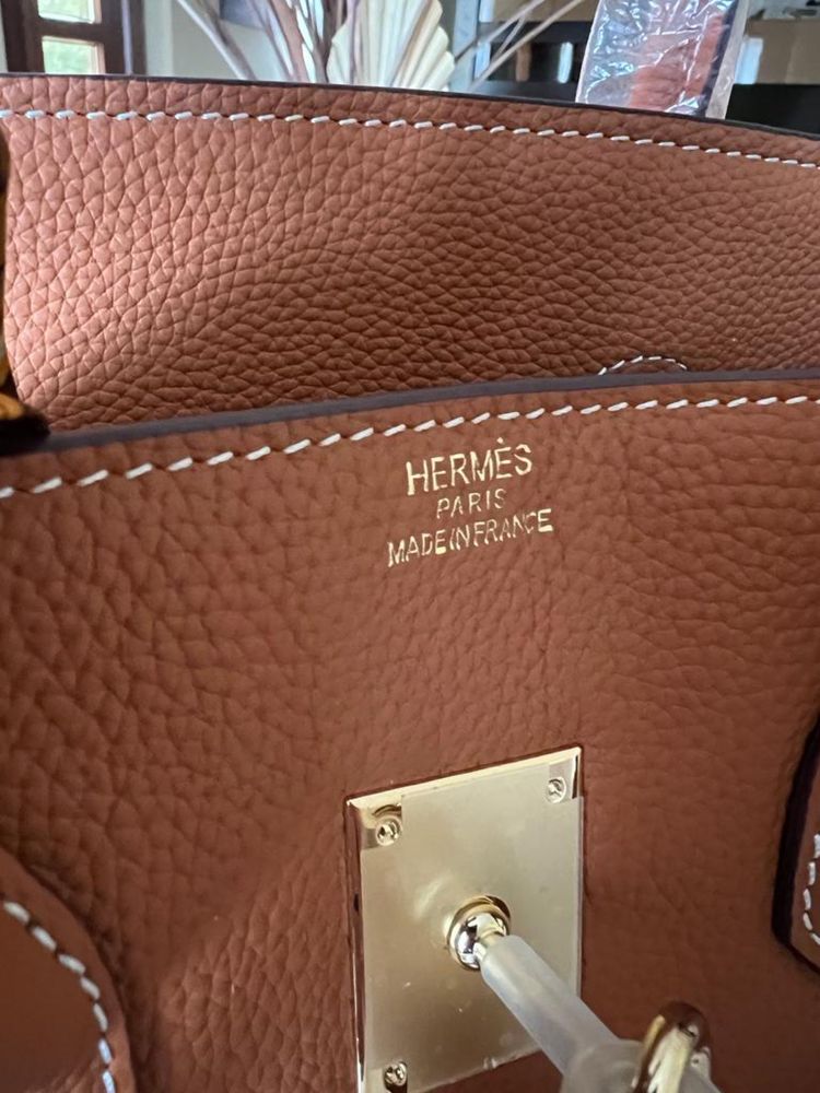 Geanta Hermes Birkin 35cm Maro Piele naturala