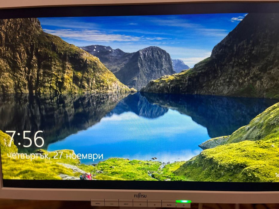 Fujitsu B22W-6 LED – 22” IPS монитор, Full HD, 60Hz, като нов + кабели