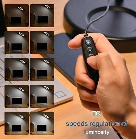 Настолна лупа с осветление STRBDYI, 10X увеличение, лупа с LED светлин