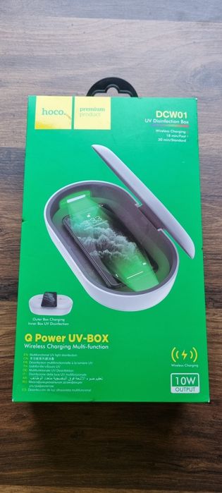 Sterilizator UV + wireless charge (10W)