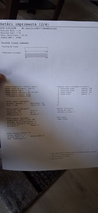 Vand imprimantă laser Brother DCP 2622DW