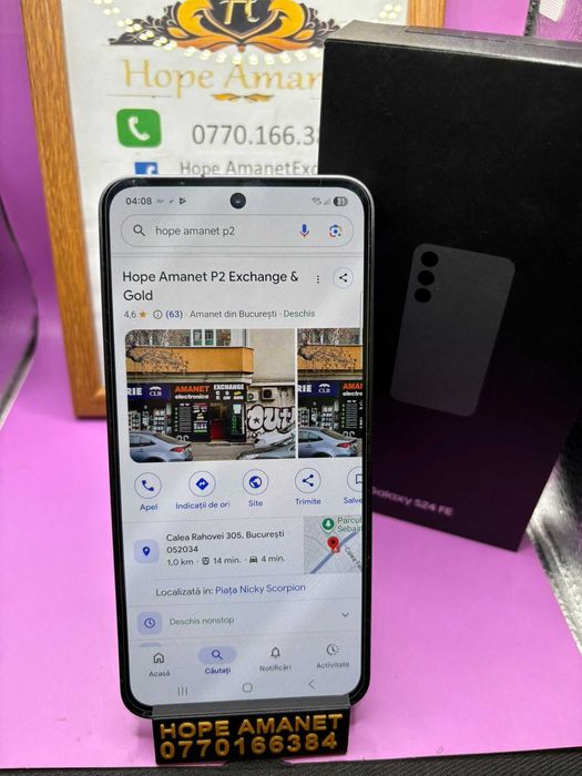 HOPE AMANET P2-Samsung s24 fe la cutie 128 GB/8 RAM