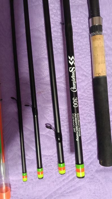 Комплект от въдици и макари за риболов на фидер