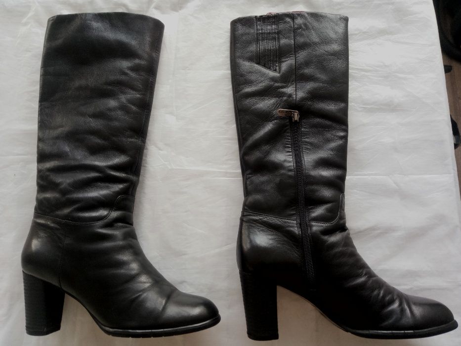 Сапожки зимние 38 размер натуральный мех и мягкая кожа сапоги