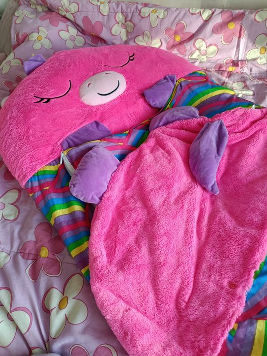 Спален чувал Еднорог плюшен