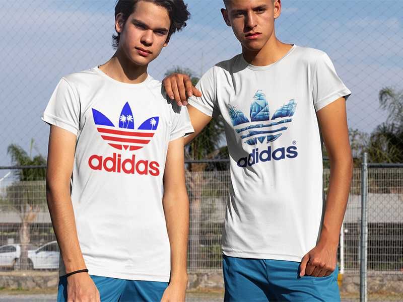 Тениска ADIDAS принт, модели,цветове и размери