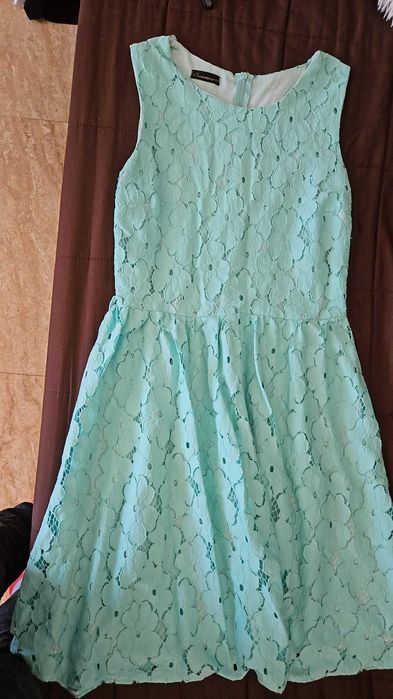 Rochie elegantă din dantelă turcoaz (Mărime 40-42)