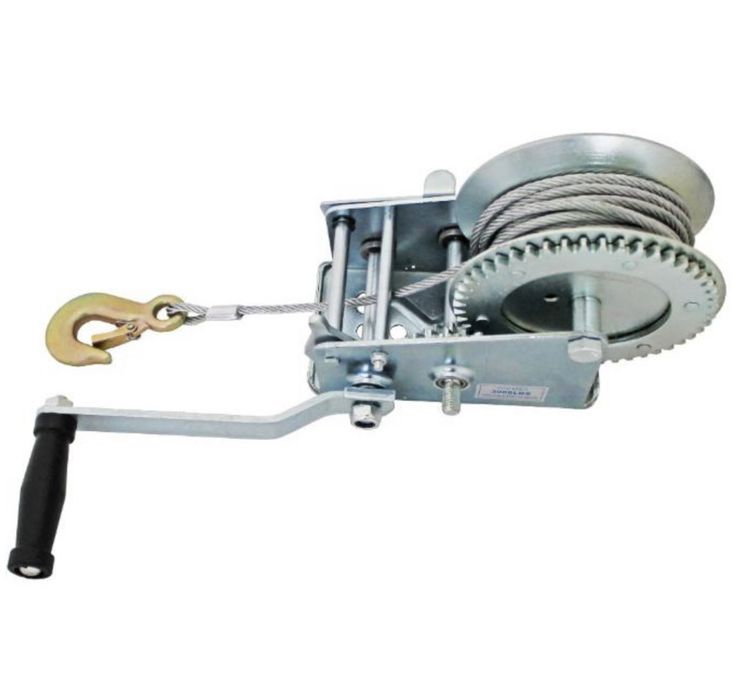 Ръчна лебедка 2500LBS/1100 кг/въже 10 м.
