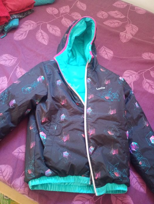 Geacă cu 2 fețe pentru fete