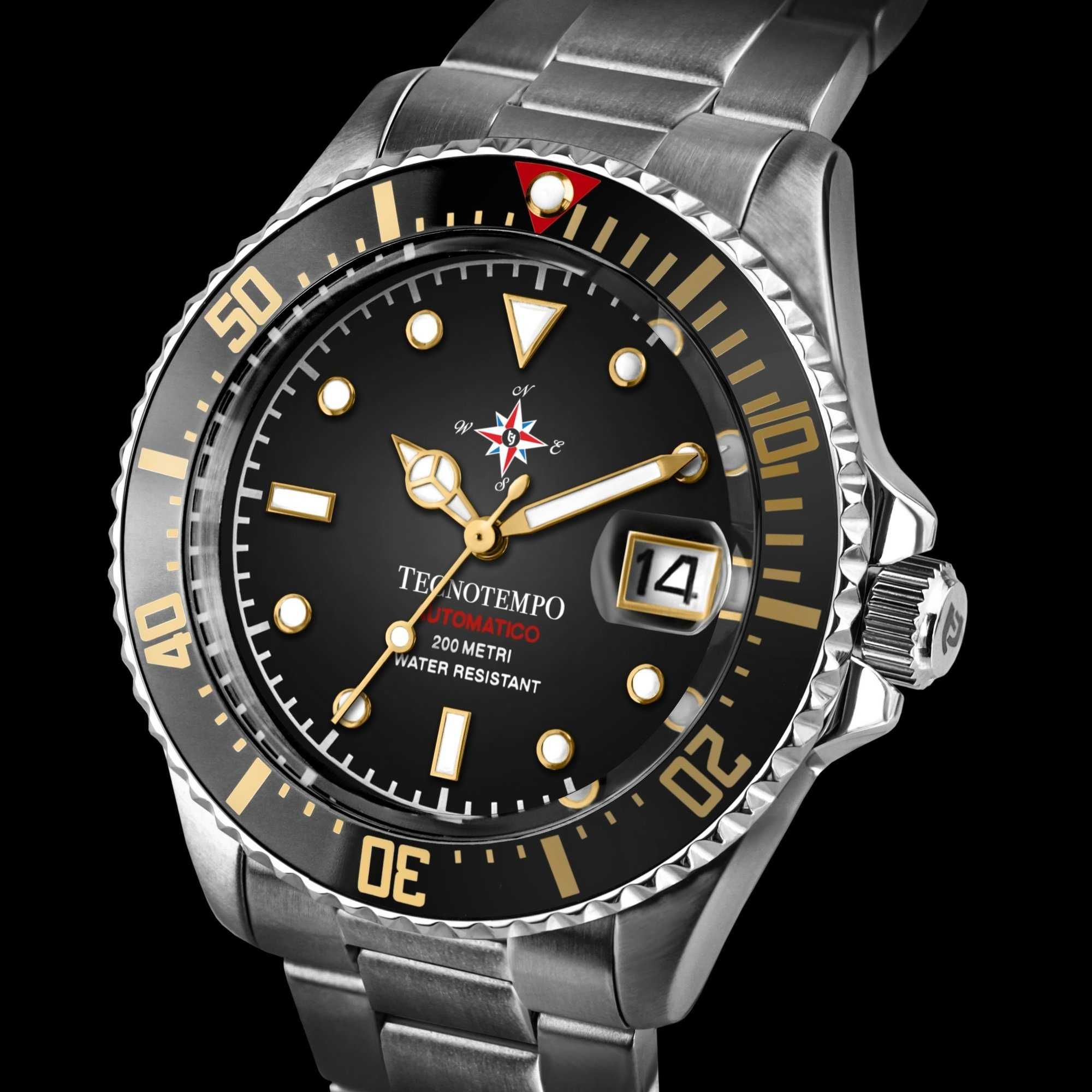 Ceas Tecnotempo Automatic Diver 200M  Wind Rose TT.200.RDVNG – Bărbați