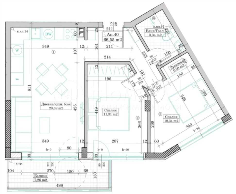Продава се Тристаен апартамент в Варна, Виница - 74 кв.м за 1768 €/кв.м - Снимка #3