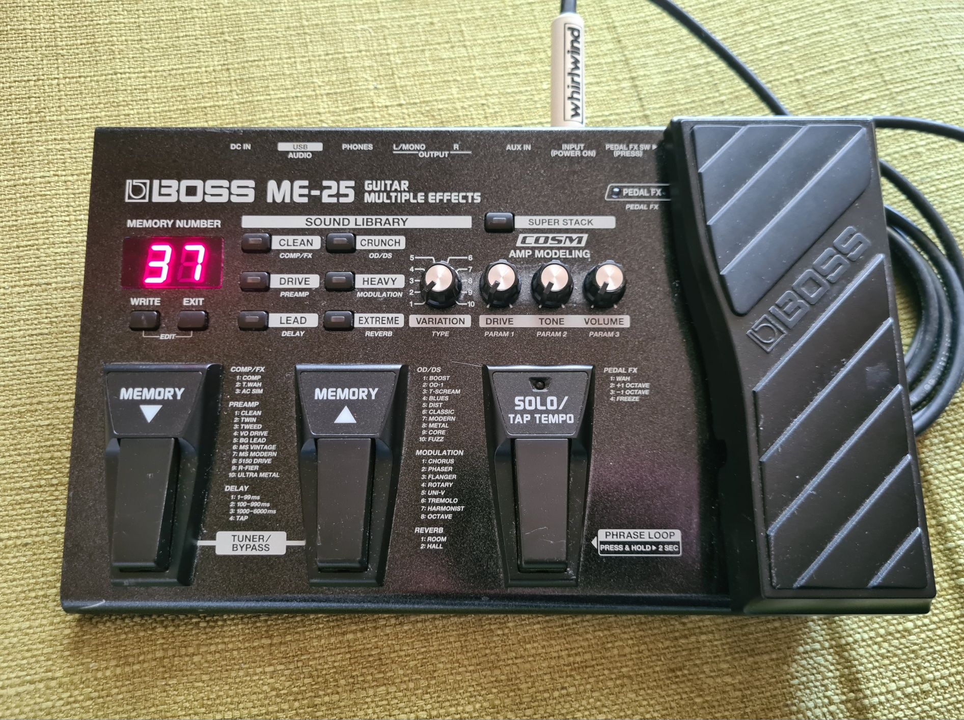 Boss ME-25 Procesor Efect Chitara Pedala Electrica