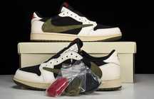 Sneakers Travis Scott Black Olive Nike Air Jordan