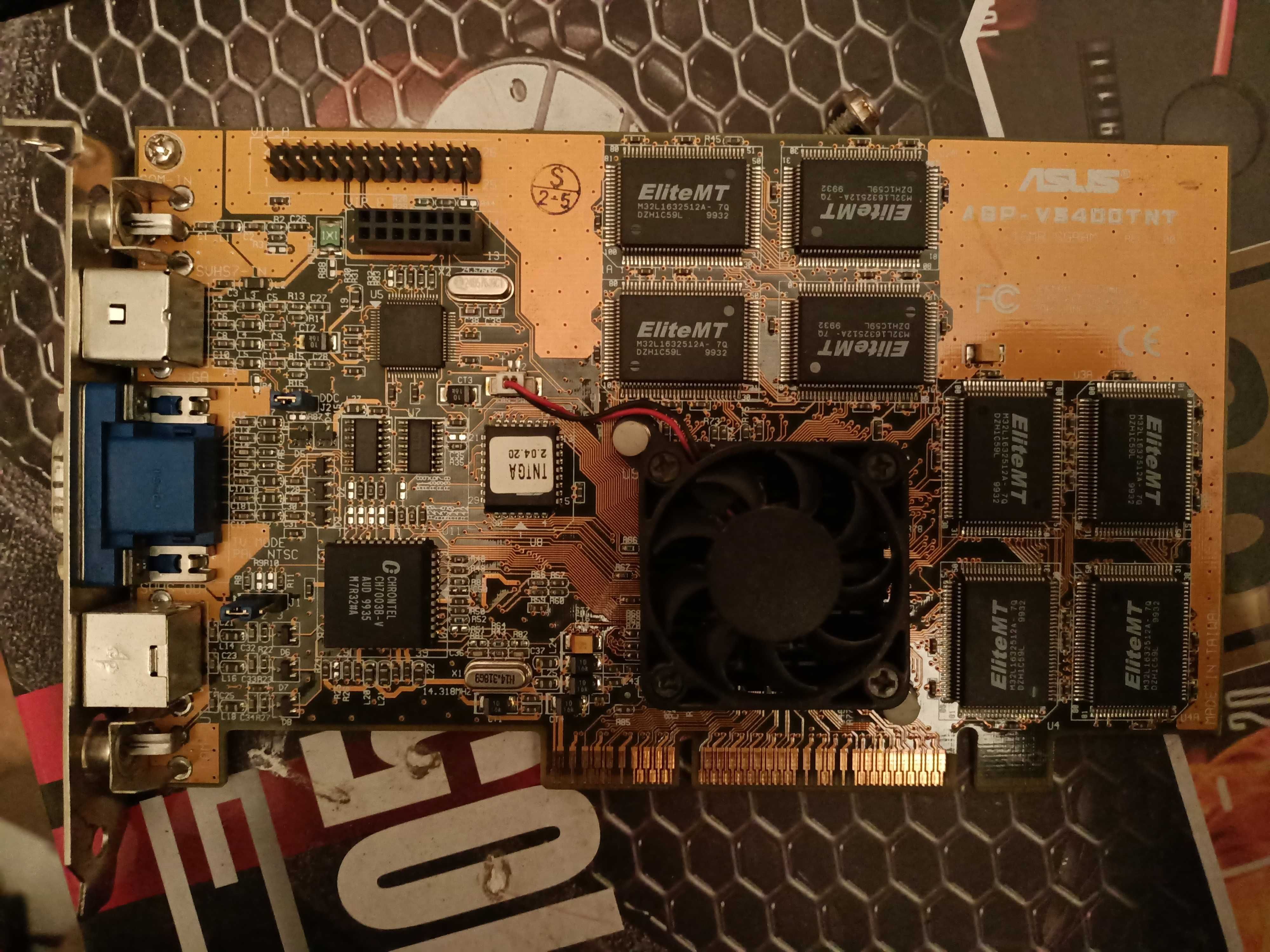 Продам видеокарту "AGP-V3400TNT".