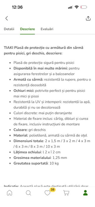 Plasa protectie pisici 10x3m - Produs sigilat