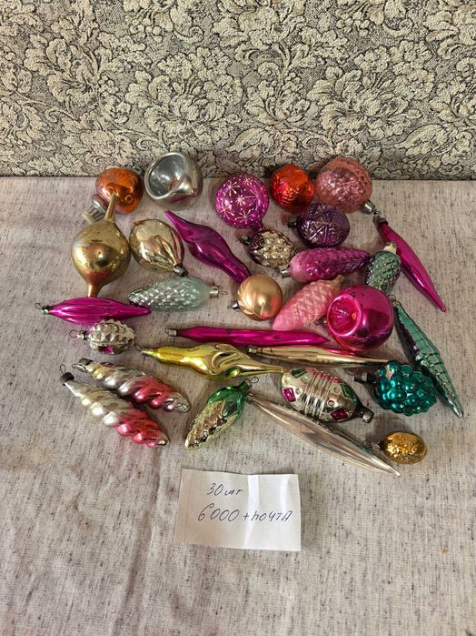 Елочные игрушки СССР. 30шт