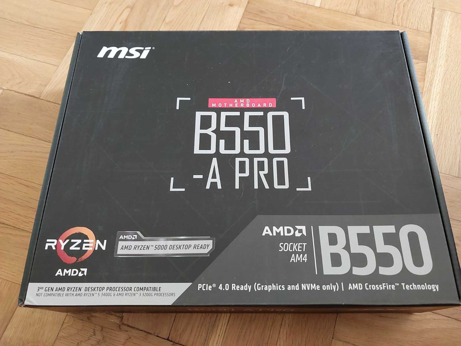 AMD Ryzen 9 5900X + MSI B550-A Pro, AM4
