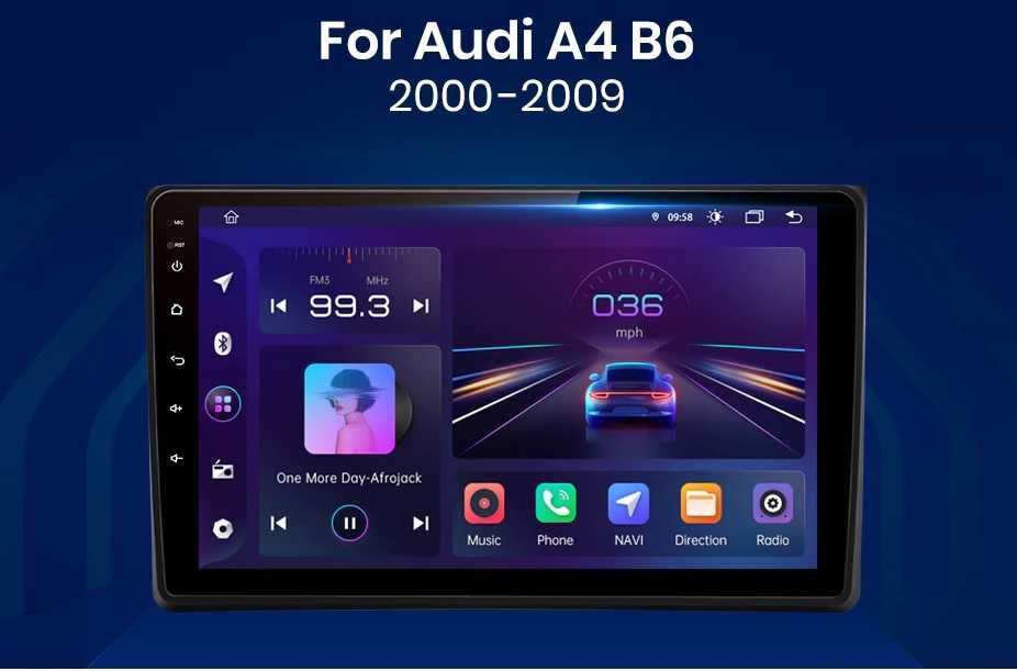 Navigatie gps AUDI A4 B6/B7 AndroidAuto-CarplayAuto