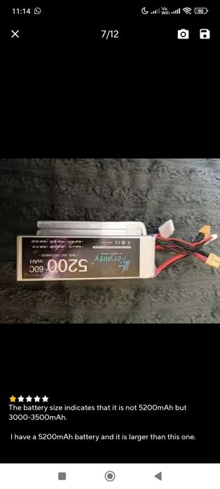 Baterie Lipo 22.2v 5200mah drona fpv