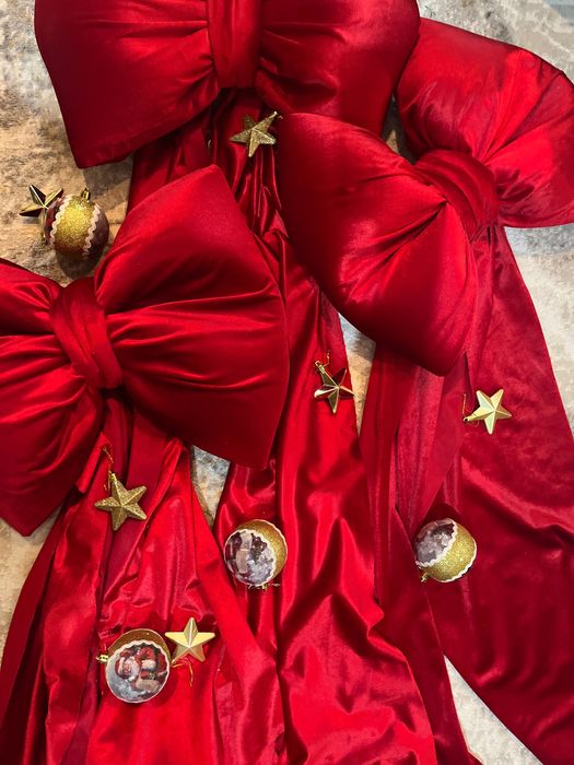 Бант на елку большой и маленький