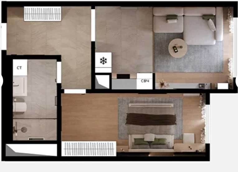 IT PARK\Марозова\Beeline 2комнатаня 47.6м2 ЖК SAFTOWERS Коробка\СРОЧНО