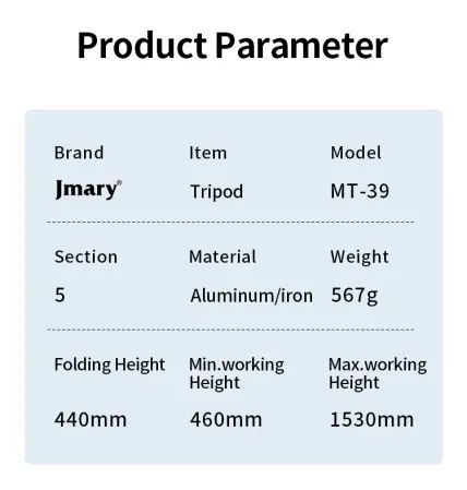 Доставка ! Трипод 162 см JMARY MT-39 напольный для смартфона