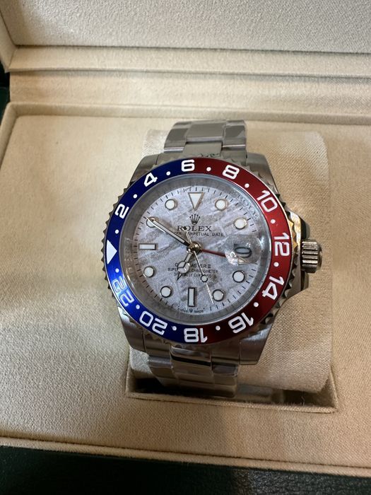 Ceas Rolex GMT-MASTER II 40mm Silver/Silver Dial