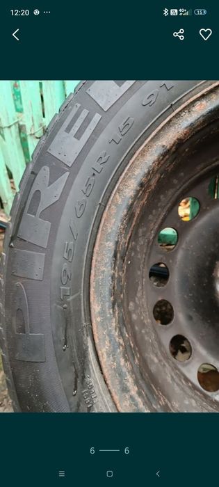 Roată, jantă+anvelopă 196 65 R15