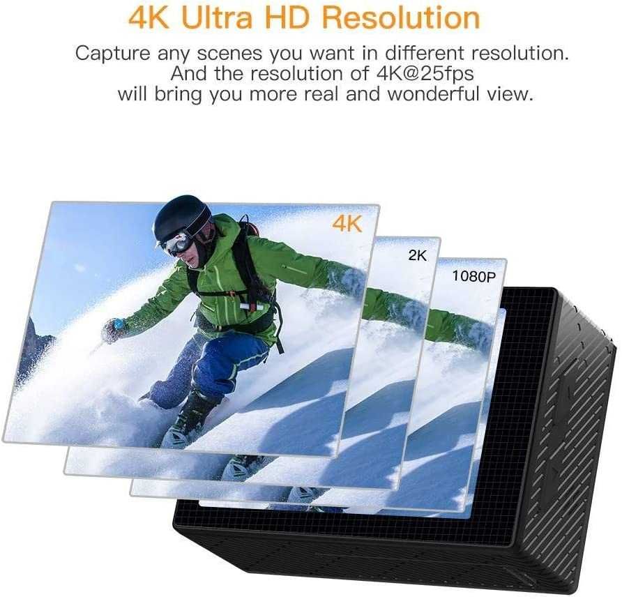 NOU Camera video sport Apeman A77 16MP 2.0” LCD 4K Wi-Fi HDMI IP68