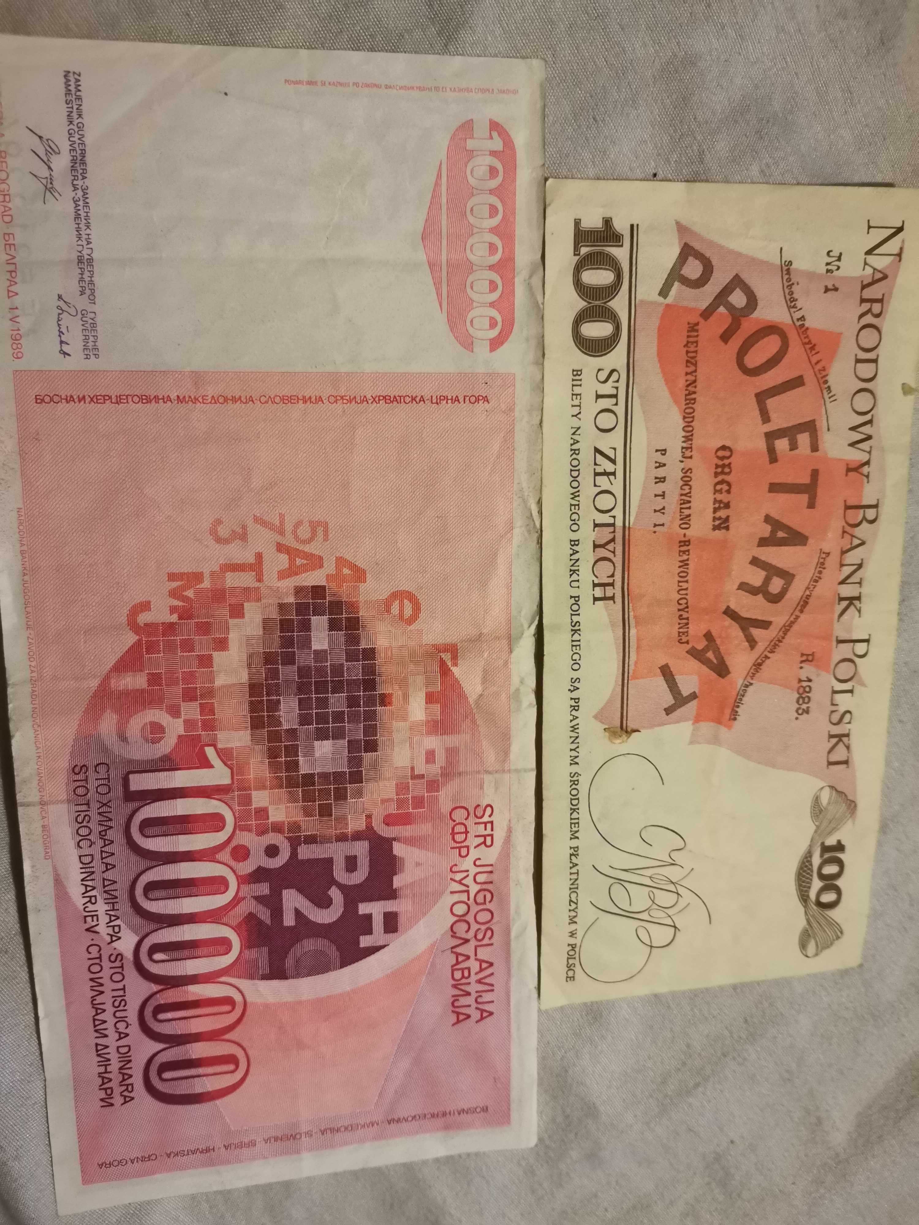 Bancnote și monede românești, 1poloneza și Iugoslava