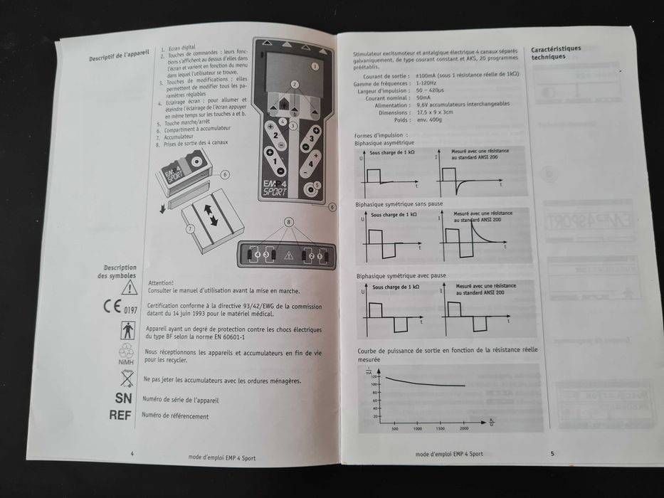 Aparat profesional electrostimulare SCHWA-MEDICO  EMP4 SPORT