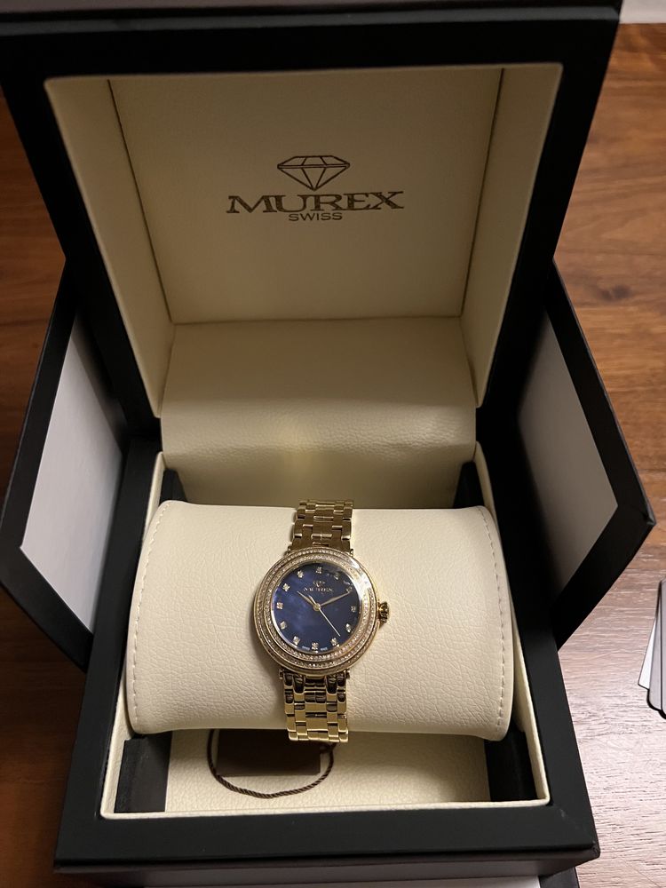 Швейцарски часовник Мурекс с диаманти