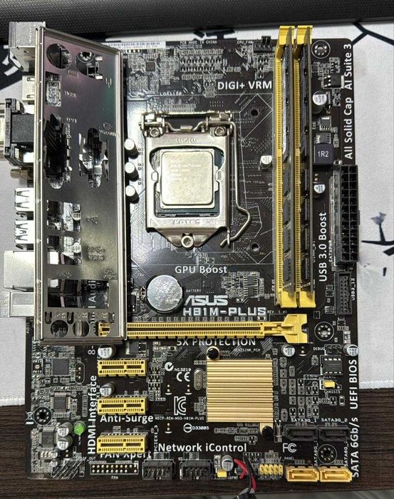 Комплект мать, процессор и оперативная память