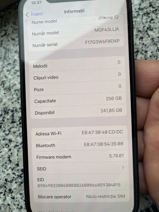 Iphone 12  256gb impecabil