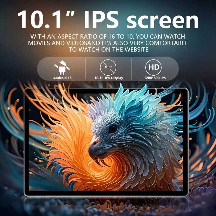 Нов запечатан таблет с Андроид 15,2025г.модел,напълно оборудван-210лв