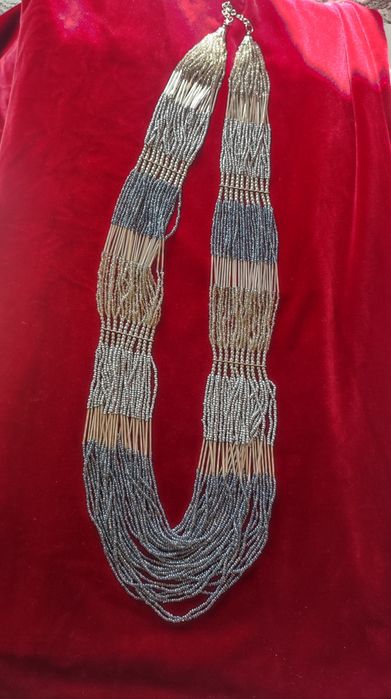 Украшение из биссера арабское.  Общая длина 102 см,  в надетом 51 см.