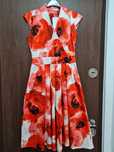Rochie eleganta de zi ETIC, midi, bumbac, marime 36