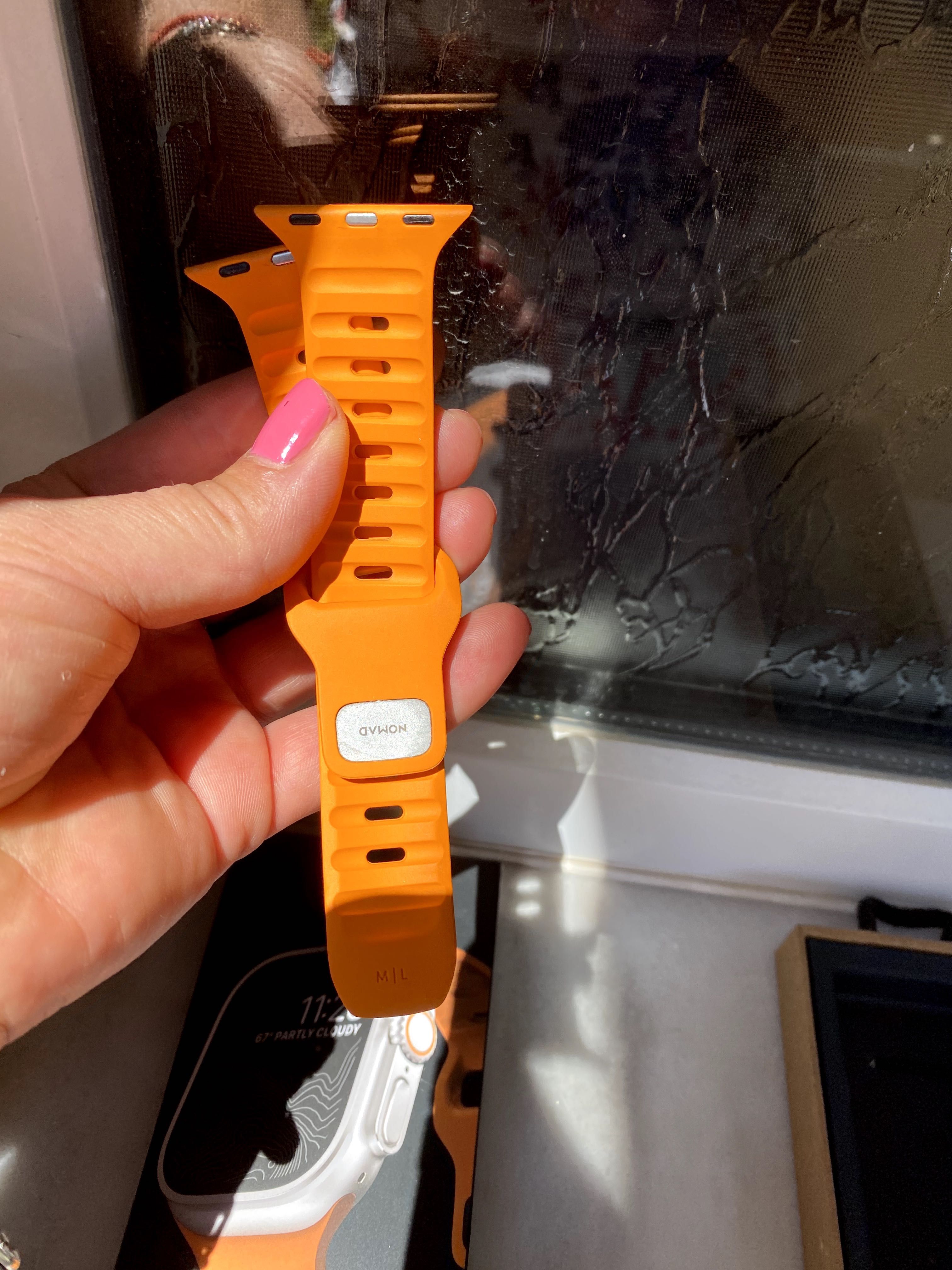 Nomad Sport Band-силиконова каишка за Apple Watch 44мм, 45мм,49мм