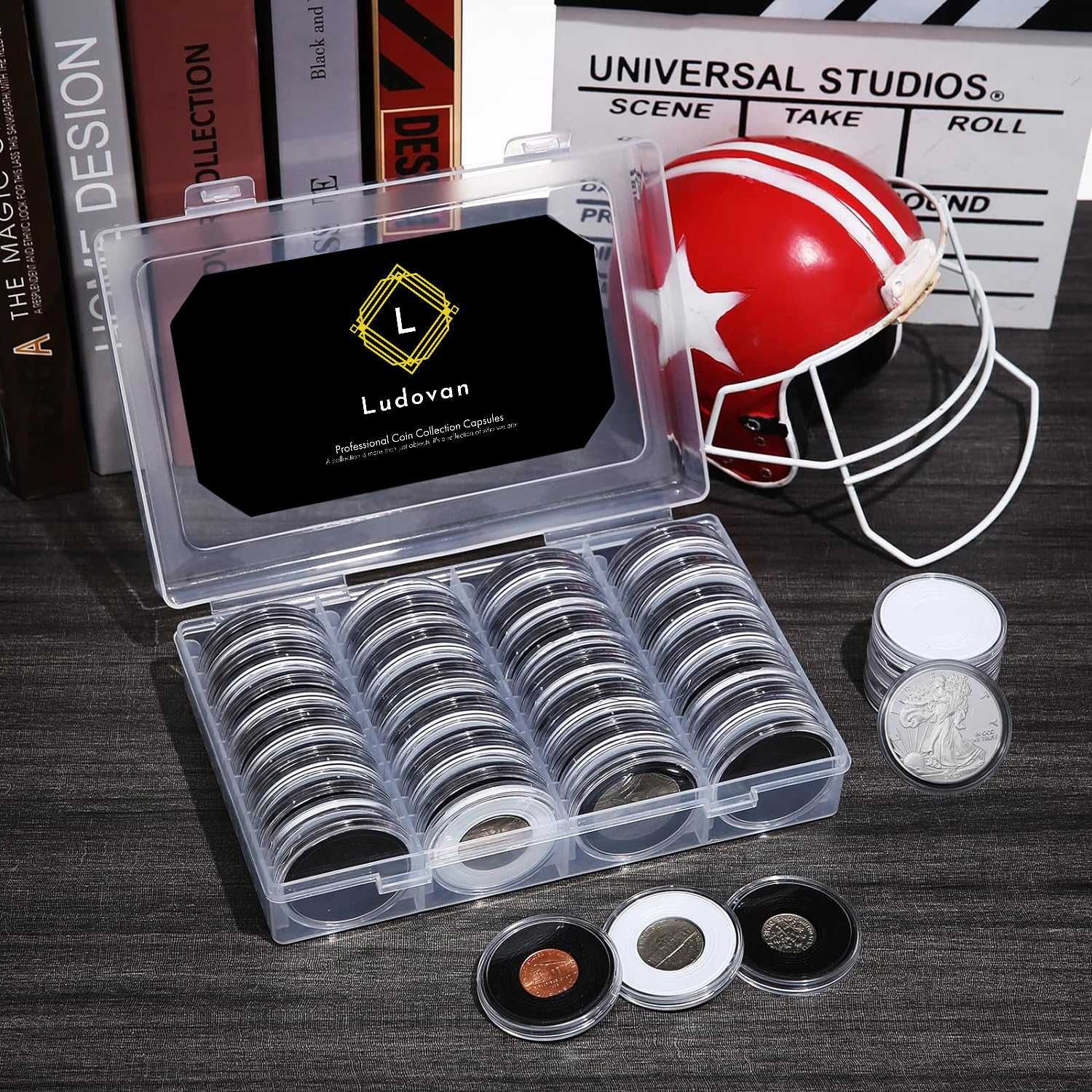 2 seturi Capsule monede cu dimensiunea de 18/20/22/25/27/30/39/41 mm