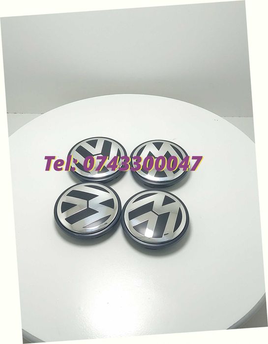 Set 4 Buc Capace Janta Aliaj Negru Cu Argintiu Vw