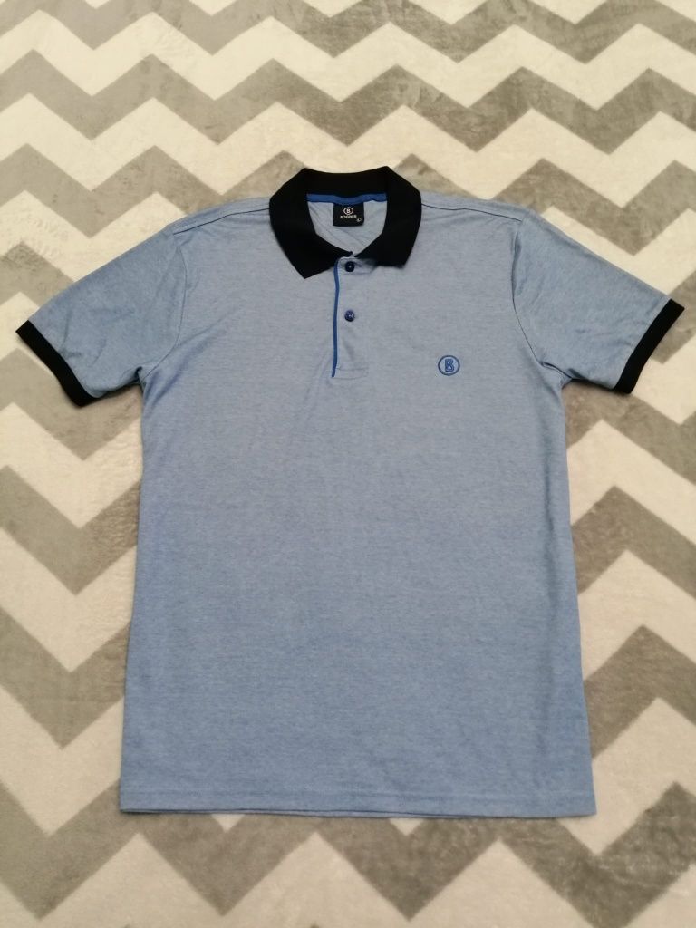 BOGNER tricou polo L bărbați original GERMANY | transport GRATUIT‼️FAN