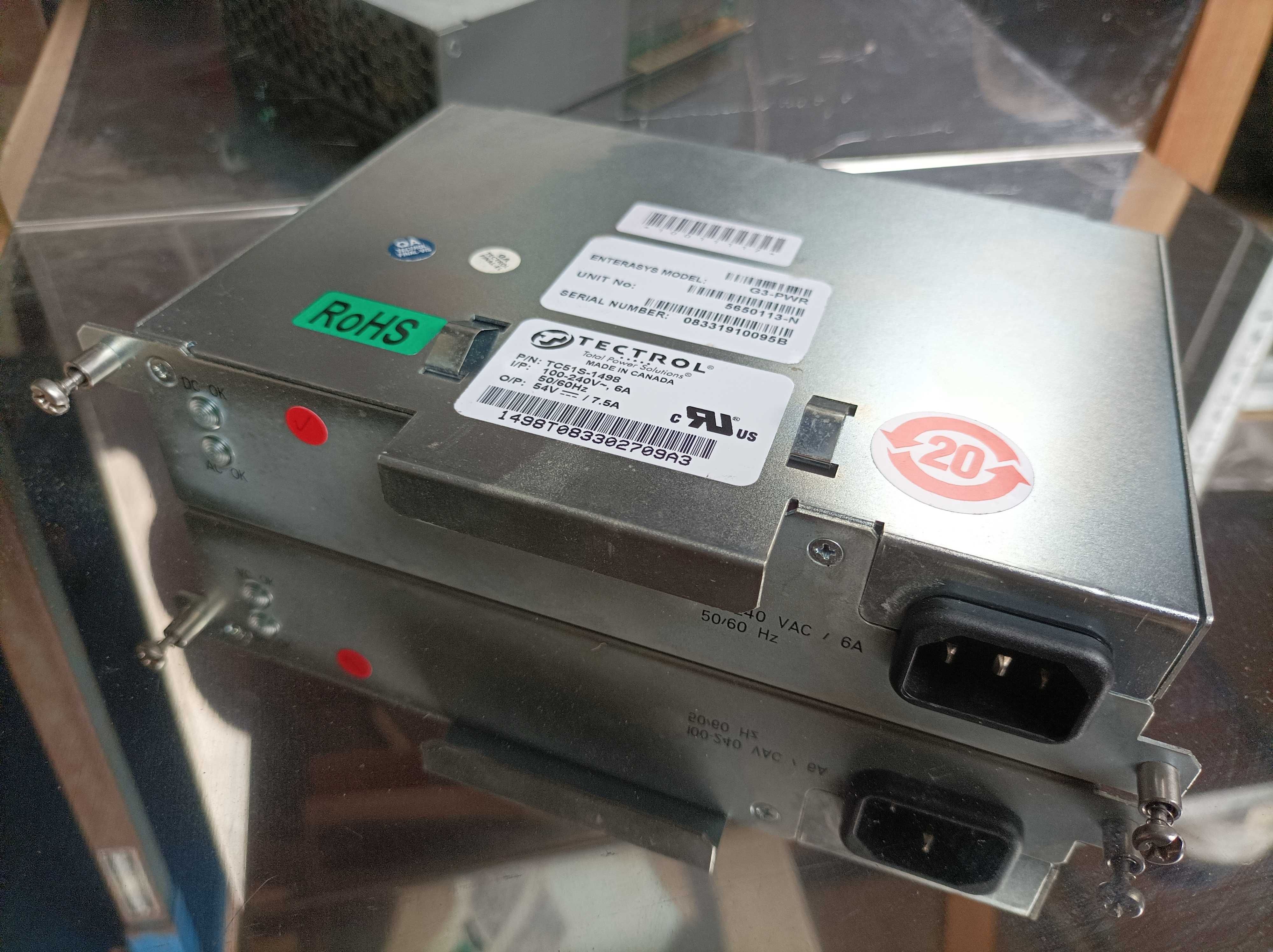 Sursa alimentare ,Enterasys G3-PWR Tectrol TC51S-1498 220V / 54V 7.5A