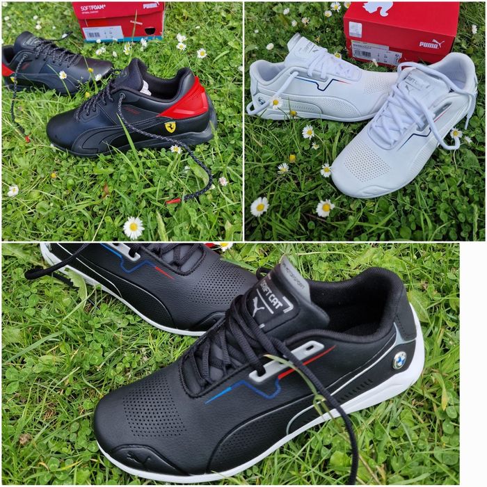 Adidasi Puma Originali Factura Puma BMW Ferrari Alb Drift cat 8 Delta
