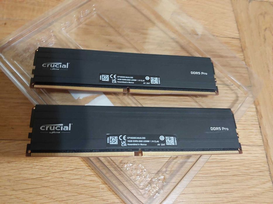 32GB 5600MT/s CL46 - Crucial DDR5 Pro (EXPO, XMP)