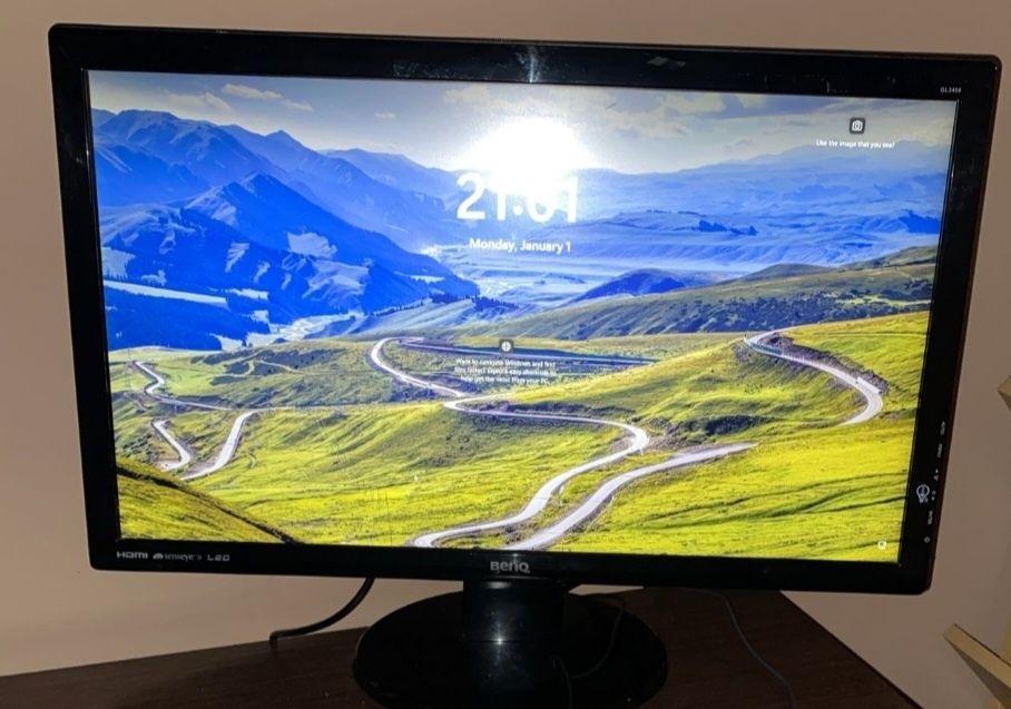 Monitor, BenQ, GL2450-T, LED, Wide, 24”, 1920 x 1080, FHD,hdmi,audio