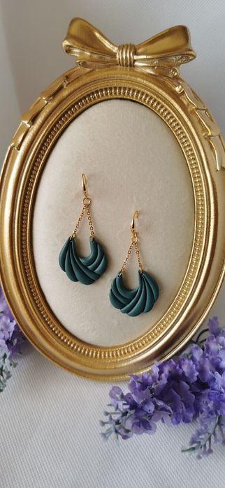 Cercei handmade din lut polimeric