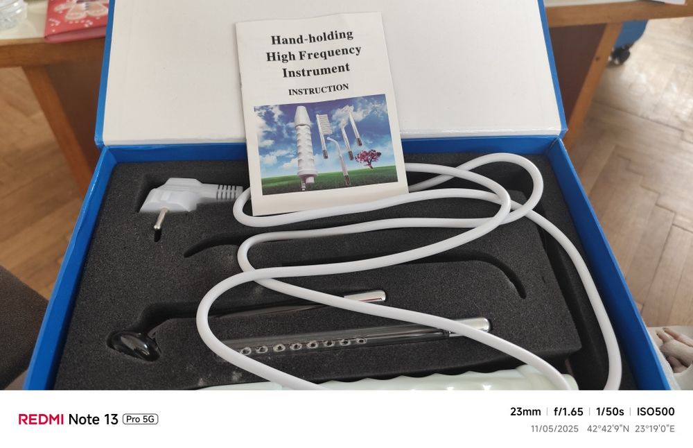 Уред Д'Арсонвал, използван