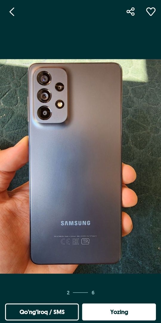 Samsung a73 5g yangi